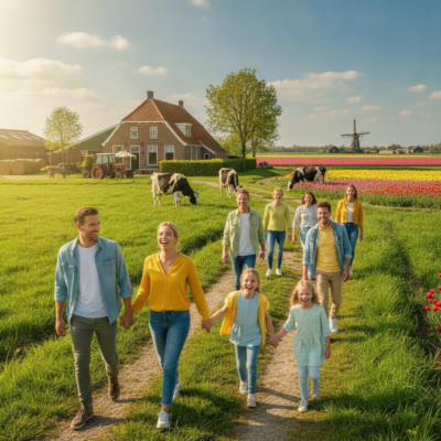 Plannen van een boerderij tour in Nederland