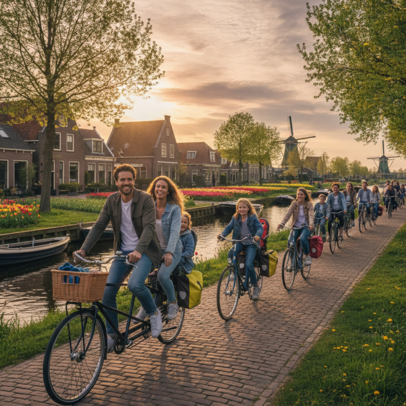 De charme van Nederlandse dorpen op de fiets