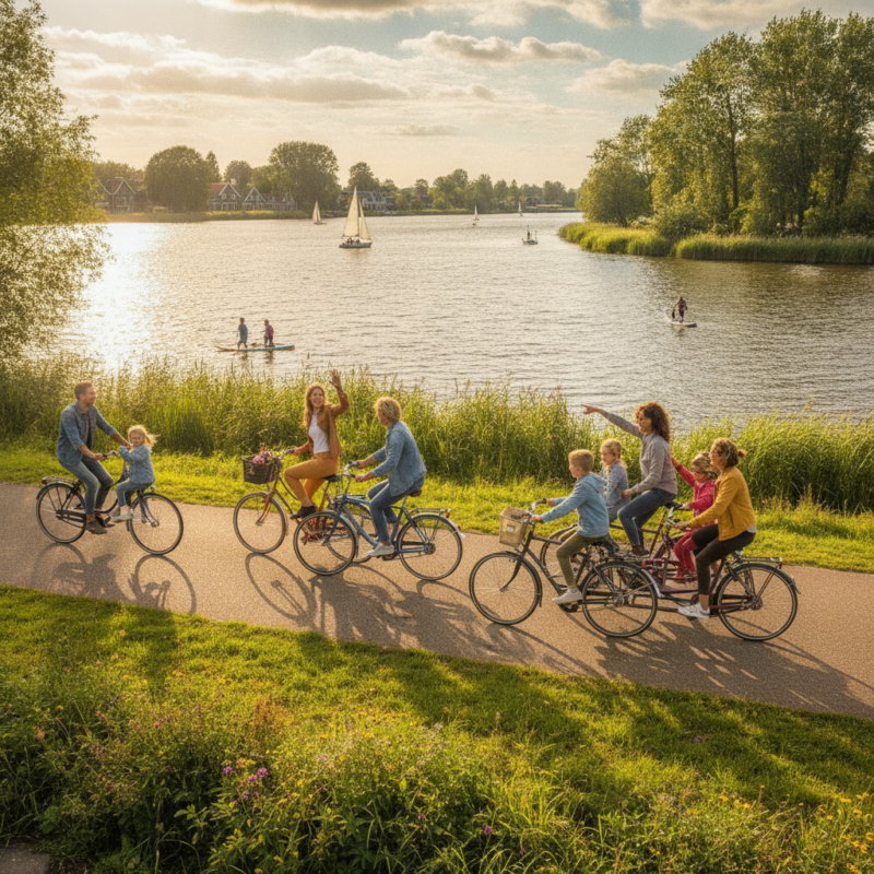 Fietsen rond de Maasplassen in Limburg